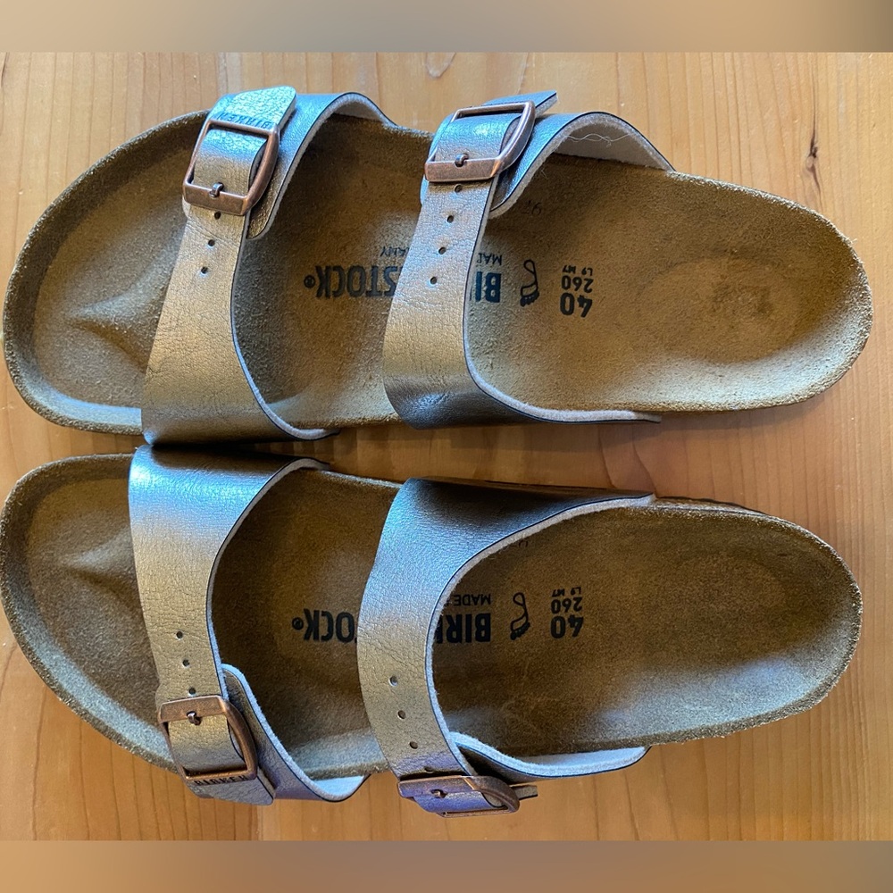 Women’s Birkenstock “Graceful Taupe” Sydney BS Sandals, EU 40